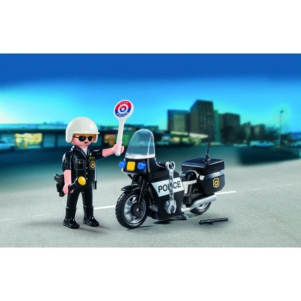 PLAYMOBIL 5648 City Action Polizeimotorrad Zum Mitnehmen, Konstruktionsspielzeug 5 PLAYMOBIL 5648 City Action Polizeimotorrad Zum Mitnehmen, Konstruktionsspielzeug – Bild 3