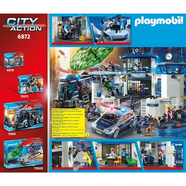 PLAYMOBIL 6872 City Action Polizei-Kommandozentrale Mit Gefängnis, Konstruktionsspielzeug – Bild 12