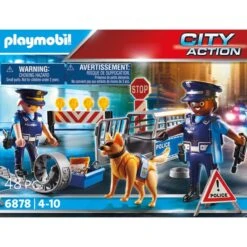 PLAYMOBIL 6878 City Action Polizei-Straßensperre, Konstruktionsspielzeug -Spielwarenladen PLAYMOBIL 6878 City Action Polizei Stra ensperre Konstruktionsspielzeug@@1249188 1