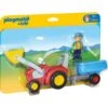 PLAYMOBIL 6964 1.2.3 Traktor Mit Anhänger, Konstruktionsspielzeug -Spielwarenladen PLAYMOBIL 6964 1 2 3 Traktor mit Anh nger Konstruktionsspielzeug@@1sspke0p