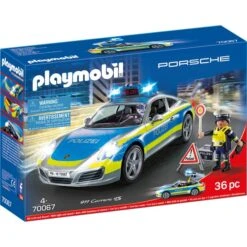 PLAYMOBIL 70067 City Action Porsche 911 Carrera 4S Polizei, Konstruktionsspielzeug