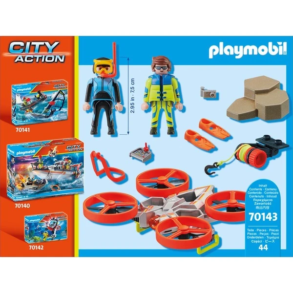 PLAYMOBIL 70143 City Action Seenot: Taucher-Bergung Mit Rettungsdrohne, Konstruktionsspielzeug 6 PLAYMOBIL 70143 City Action Seenot: Taucher-Bergung Mit Rettungsdrohne, Konstruktionsspielzeug – Bild 4