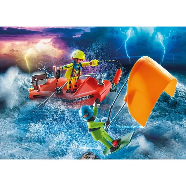 PLAYMOBIL 70144 City Action Seenot: Kitesurfer-Rettung Mit Boot, Konstruktionsspielzeug – Bild 3