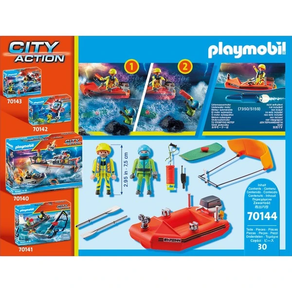 PLAYMOBIL 70144 City Action Seenot: Kitesurfer-Rettung Mit Boot, Konstruktionsspielzeug – Bild 6