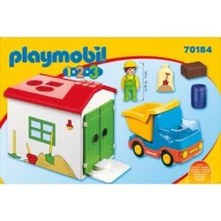 PLAYMOBIL 70184 1.2.3 LKW Mit Sortiergarage, Konstruktionsspielzeug -Spielwarenladen PLAYMOBIL 70184 1 2 3 LKW mit Sortiergarage Konstruktionsspielzeug@@1sspke1f 1
