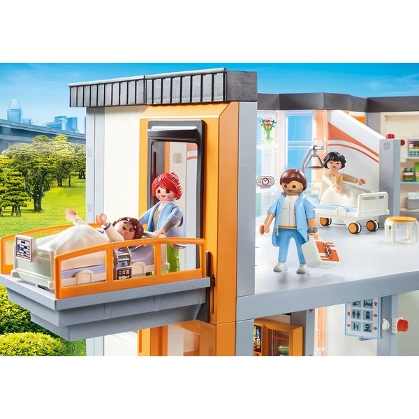 PLAYMOBIL 70190 City Life Großes Krankenhaus Mit Einrichtung, Konstruktionsspielzeug – Bild 5