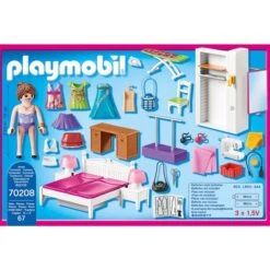 PLAYMOBIL 70208 Dollhouse Schlafzimmer Mit Nähecke, Konstruktionsspielzeug -Spielwarenladen PLAYMOBIL 70208 Dollhouse Schlafzimmer mit N hecke Konstruktionsspielzeug@@1sspk14r 1
