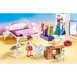 PLAYMOBIL 70208 Dollhouse Schlafzimmer Mit Nähecke, Konstruktionsspielzeug -Spielwarenladen PLAYMOBIL 70208 Dollhouse Schlafzimmer mit N hecke Konstruktionsspielzeug@@1sspk14r 2