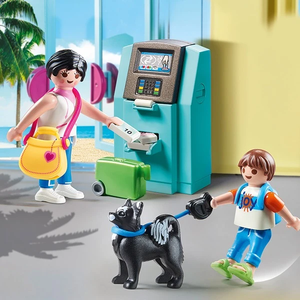 PLAYMOBIL 70439 Family Fun Urlauber Mit Geldautomat, Konstruktionsspielzeug 4 PLAYMOBIL 70439 Family Fun Urlauber Mit Geldautomat, Konstruktionsspielzeug – Bild 2