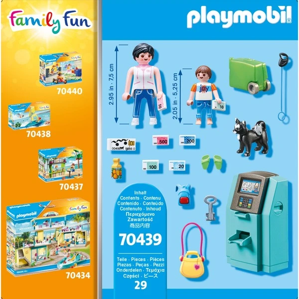 PLAYMOBIL 70439 Family Fun Urlauber Mit Geldautomat, Konstruktionsspielzeug 5 PLAYMOBIL 70439 Family Fun Urlauber Mit Geldautomat, Konstruktionsspielzeug – Bild 3