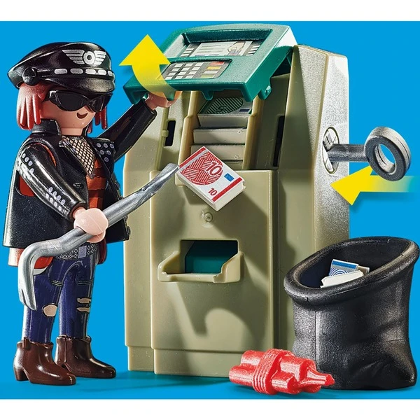 PLAYMOBIL 70572 City Action - Polizei-Motorrad: Verfolgung Des Geldräubers, Konstruktionsspielzeug – Bild 3