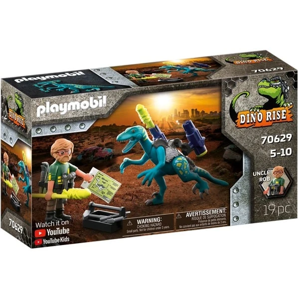 PLAYMOBIL 70629 Dino Rise Uncle Rob: Aufrüstung Zum Kampf, Konstruktionsspielzeug