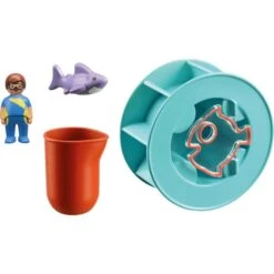 PLAYMOBIL 70636 1.2.3 AQUA Wasserwirbelrad Mit Babyhai, Konstruktionsspielzeug -Spielwarenladen PLAYMOBIL 70636 1 2 3 AQUA Wasserwirbelrad mit Babyhai Konstruktionsspielzeug@@1848025 1