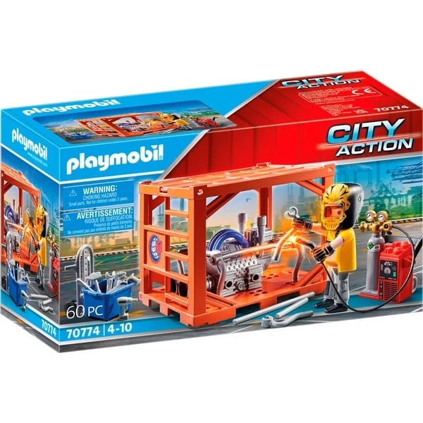 PLAYMOBIL 70774 City Action Containerfertigung, Konstruktionsspielzeug 3 PLAYMOBIL 70774 City Action Containerfertigung, Konstruktionsspielzeug