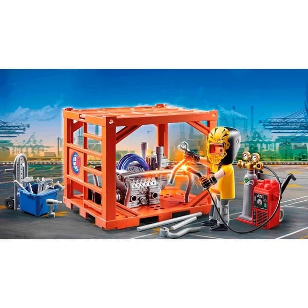 PLAYMOBIL 70774 City Action Containerfertigung, Konstruktionsspielzeug 4 PLAYMOBIL 70774 City Action Containerfertigung, Konstruktionsspielzeug – Bild 2