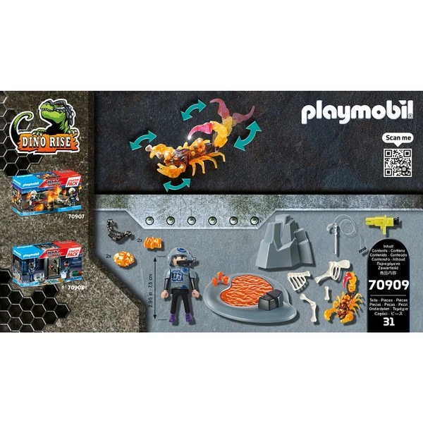 PLAYMOBIL 70909 Dino Rise Starter Pack Kampf Gegen Den Feuerskorpion, Konstruktionsspielzeug – Bild 4