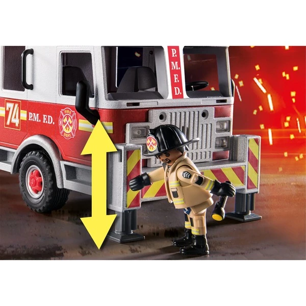 PLAYMOBIL 70935 City Action Feuerwehr-Fahrzeug: US Tower Ladder, Konstruktionsspielzeug 7 PLAYMOBIL 70935 City Action Feuerwehr-Fahrzeug: US Tower Ladder, Konstruktionsspielzeug – Bild 5
