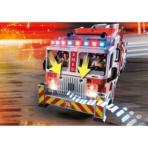PLAYMOBIL 70935 City Action Feuerwehr-Fahrzeug: US Tower Ladder, Konstruktionsspielzeug 9 PLAYMOBIL 70935 City Action Feuerwehr-Fahrzeug: US Tower Ladder, Konstruktionsspielzeug – Bild 7
