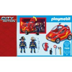 PLAYMOBIL 71035 City Action Feuerwehr Kleinwagen, Konstruktionsspielzeug -Spielwarenladen PLAYMOBIL 71035 City Action Feuerwehr Kleinwagen Konstruktionsspielzeug@@1858233 4