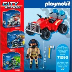 PLAYMOBIL 71090 City Action - Feuerwehr-Speed Quad, Konstruktionsspielzeug -Spielwarenladen PLAYMOBIL 71090 City Action Feuerwehr Speed Quad Konstruktionsspielzeug@@1888893 4