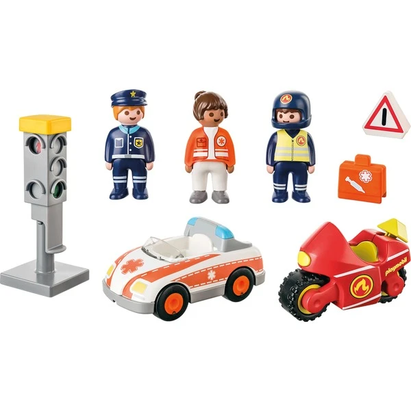 PLAYMOBIL 71156 1.2.3 Helden Des Alltags, Konstruktionsspielzeug – Bild 2