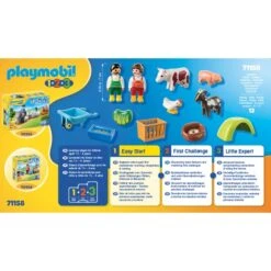 PLAYMOBIL 71158 1.2.3 Spielspaß Auf Dem Bauernhof, Konstruktionsspielzeug -Spielwarenladen PLAYMOBIL 71158 1 2 3 Spielspa auf dem Bauernhof Konstruktionsspielzeug@@1848032 4