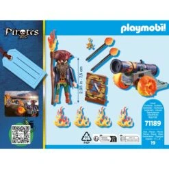 PLAYMOBIL 71189 Pirat Mit Kanone, Konstruktionsspielzeug -Spielwarenladen PLAYMOBIL 71189 Pirat mit Kanone Konstruktionsspielzeug@@1888929 2