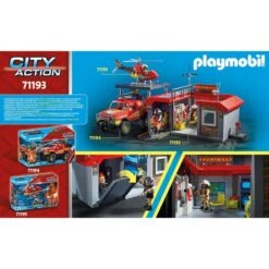PLAYMOBIL 71193 City Action Mitnehm-Feuerwehrstation, Konstruktionsspielzeug -Spielwarenladen PLAYMOBIL 71193 City Action Mitnehm Feuerwehrstation Konstruktionsspielzeug@@1849628 7