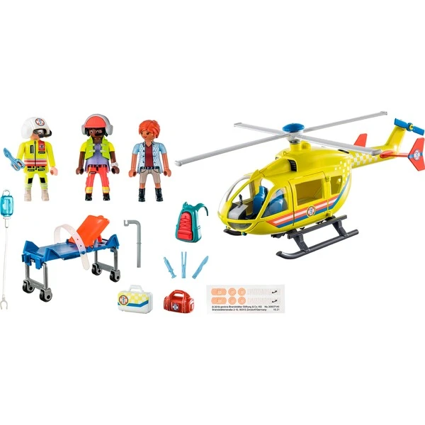 PLAYMOBIL 71203 City Life - Rettungshelikopter, Konstruktionsspielzeug 4 PLAYMOBIL 71203 City Life - Rettungshelikopter, Konstruktionsspielzeug – Bild 2
