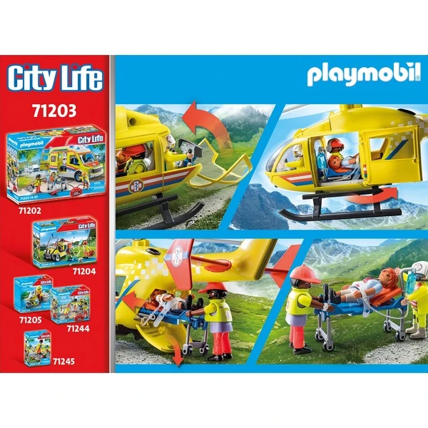 PLAYMOBIL 71203 City Life - Rettungshelikopter, Konstruktionsspielzeug 8 PLAYMOBIL 71203 City Life - Rettungshelikopter, Konstruktionsspielzeug – Bild 6