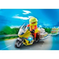 PLAYMOBIL 71205 Notarzt-Motorrad Mit Blinklicht, Konstruktionsspielzeug -Spielwarenladen PLAYMOBIL 71205 Notarzt Motorrad mit Blinklicht Konstruktionsspielzeug@@1888949 2