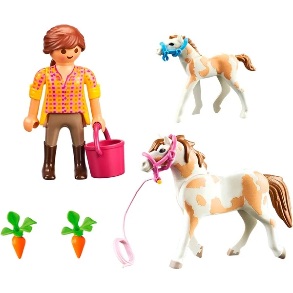 PLAYMOBIL 71243 Pferd Mit Fohlen, Konstruktionsspielzeug 4 PLAYMOBIL 71243 Pferd Mit Fohlen, Konstruktionsspielzeug – Bild 2