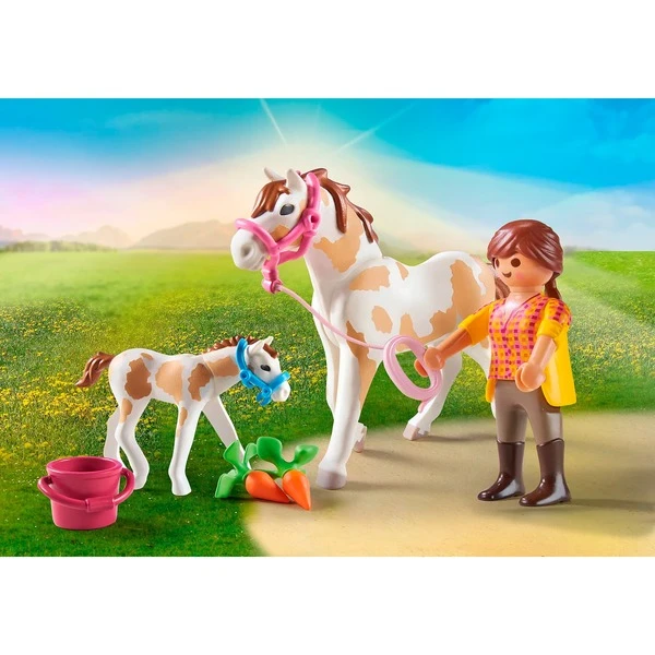 PLAYMOBIL 71243 Pferd Mit Fohlen, Konstruktionsspielzeug 5 PLAYMOBIL 71243 Pferd Mit Fohlen, Konstruktionsspielzeug – Bild 3