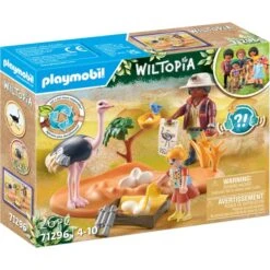 PLAYMOBIL 71296 Wiltopia Zu Gast Bei Papa Strauß, Konstruktionsspielzeug