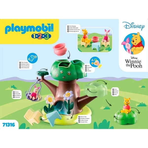 PLAYMOBIL 71316 1.2.3 & Disney: Winnies & Ferkels Baumhaus, Konstruktionsspielzeug – Bild 7