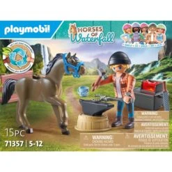 PLAYMOBIL 71357 Horses Of Waterfall Hufschmied Ben & Achilles, Konstruktionsspielzeug -Spielwarenladen PLAYMOBIL 71357 Horses of Waterfall Hufschmied Ben Achilles Konstruktionsspielzeug@@1889154 5