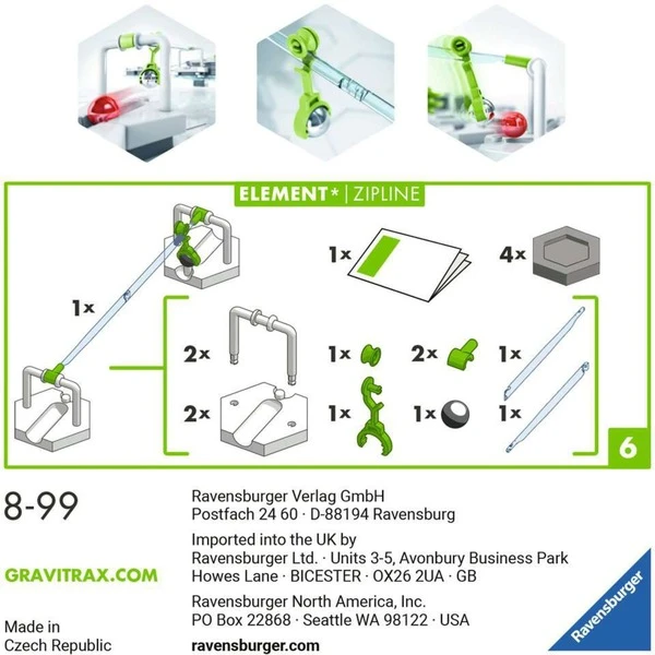 Ravensburger GraviTrax Element Zipline, Bahn 4 Ravensburger GraviTrax Element Zipline, Bahn – Bild 2