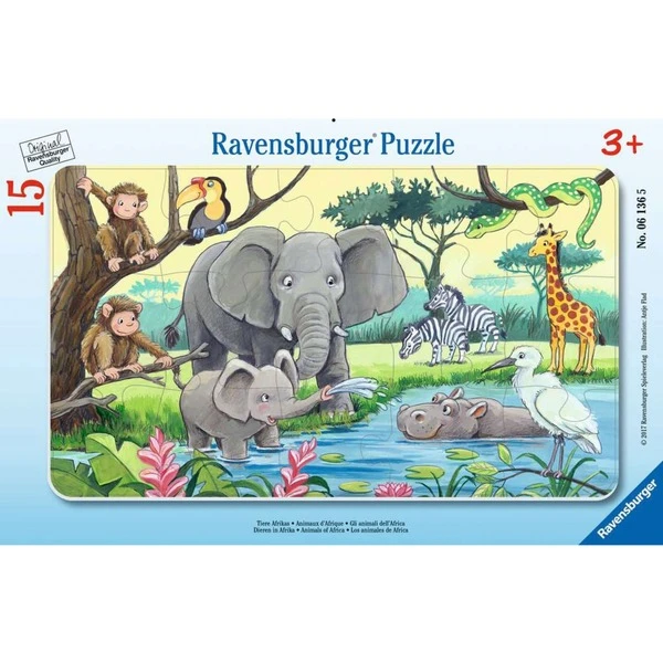 Ravensburger Kinderpuzzle Tiere Afrikas 3 Ravensburger Kinderpuzzle Tiere Afrikas