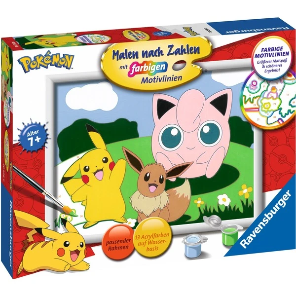 Ravensburger Malen Nach Zahlen - Pokémon Abenteuer 3 Ravensburger Malen Nach Zahlen - Pokémon Abenteuer