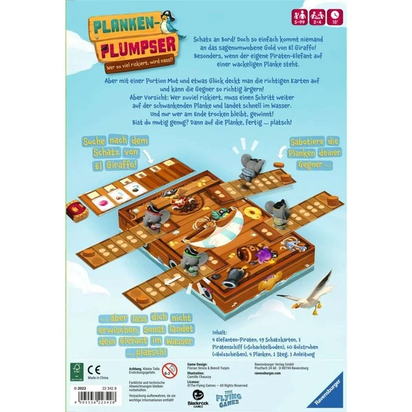 Ravensburger Planken-Plumpser, Brettspiel 5 Ravensburger Planken-Plumpser, Brettspiel – Bild 3