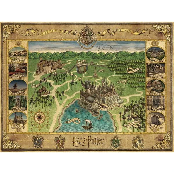 Ravensburger Puzzle Hogwarts Karte 4 Ravensburger Puzzle Hogwarts Karte – Bild 2