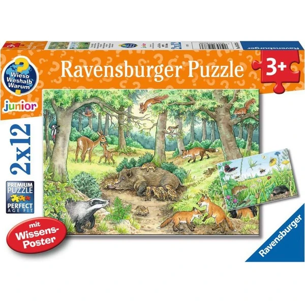 Ravensburger Wieso? Weshalb? Warum? Tiere Im Wald Und Auf Der Wiese, Puzzle