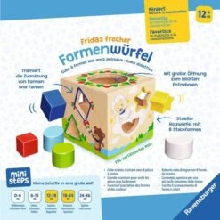 Ravensburger Ministeps: Fridas Frecher Formenwürfel, Geschicklichkeitsspiel -Spielwarenladen Ravensburger ministeps Fridas frecher Formenw rfel Geschicklichkeitsspiel@@1911089 3