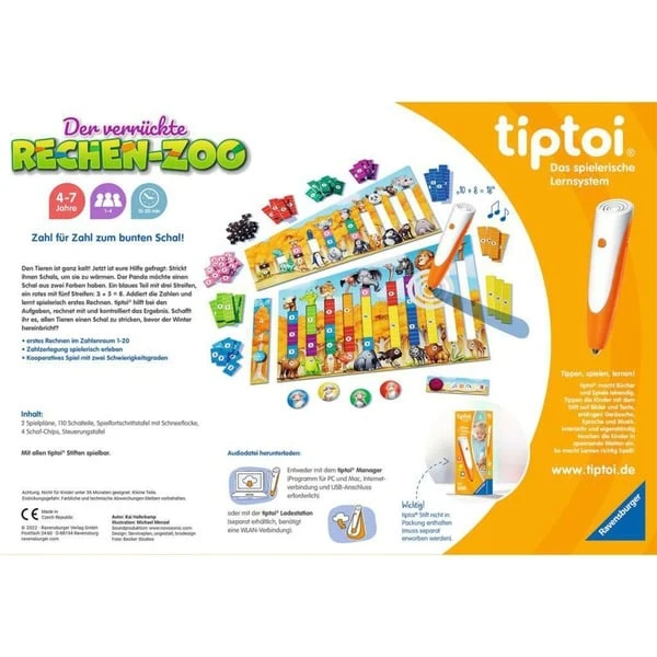 Ravensburger Tiptoi Der Verrückte Rechen-Zoo, Brettspiel 6 Ravensburger Tiptoi Der Verrückte Rechen-Zoo, Brettspiel – Bild 4