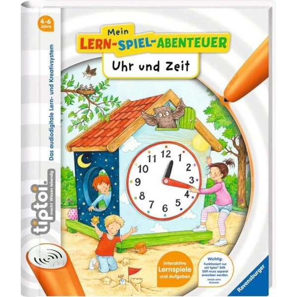 Ravensburger Tiptoi Mein Lernspiel-Abenteuer Uhr Und Zeit, Lernbuch