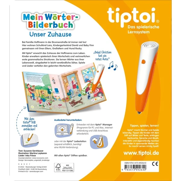 Ravensburger Tiptoi Mein Wörter-Bilderbuch: Unser Zuhause, Lernbuch – Bild 2