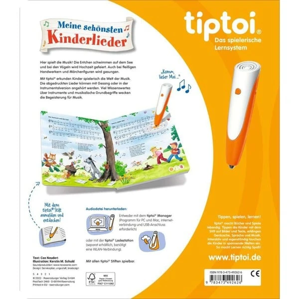 Ravensburger Tiptoi Meine Schönsten Kinderlieder, Lernbuch 4 Ravensburger Tiptoi Meine Schönsten Kinderlieder, Lernbuch – Bild 2