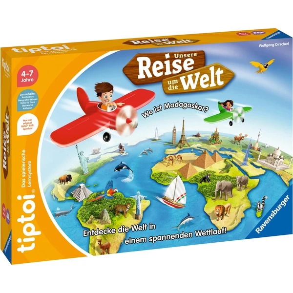 Ravensburger Tiptoi Unsere Reise Um Die Welt, Brettspiel 3 Ravensburger Tiptoi Unsere Reise Um Die Welt, Brettspiel