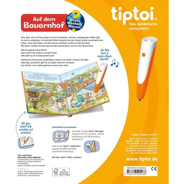 Ravensburger Tiptoi Wieso? Weshalb? Warum? Auf Dem Bauernhof, Lernbuch – Bild 2