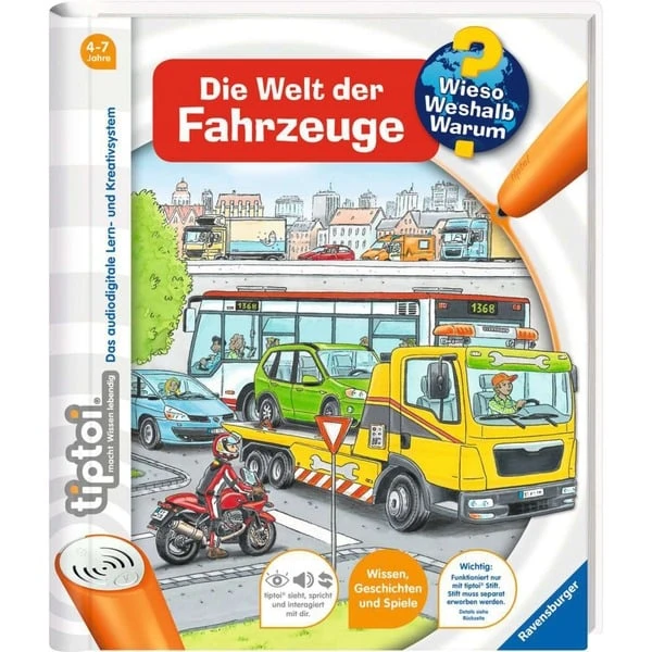 Ravensburger Tiptoi Wieso? Weshalb? Warum? Die Welt Der Fahrzeuge, Lernbuch